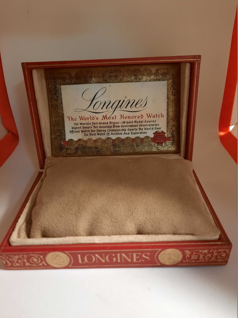 Longines aranyozott  piros doboz