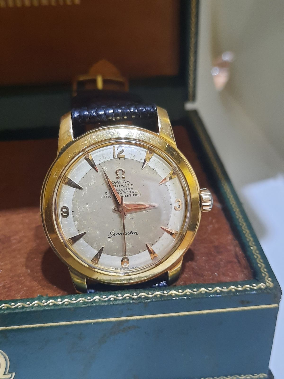 Omega-Seamaster-Choronometer-2577-cal354-1952 18k